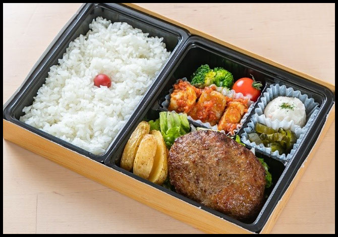 自家製ハンバーグステーキ弁当